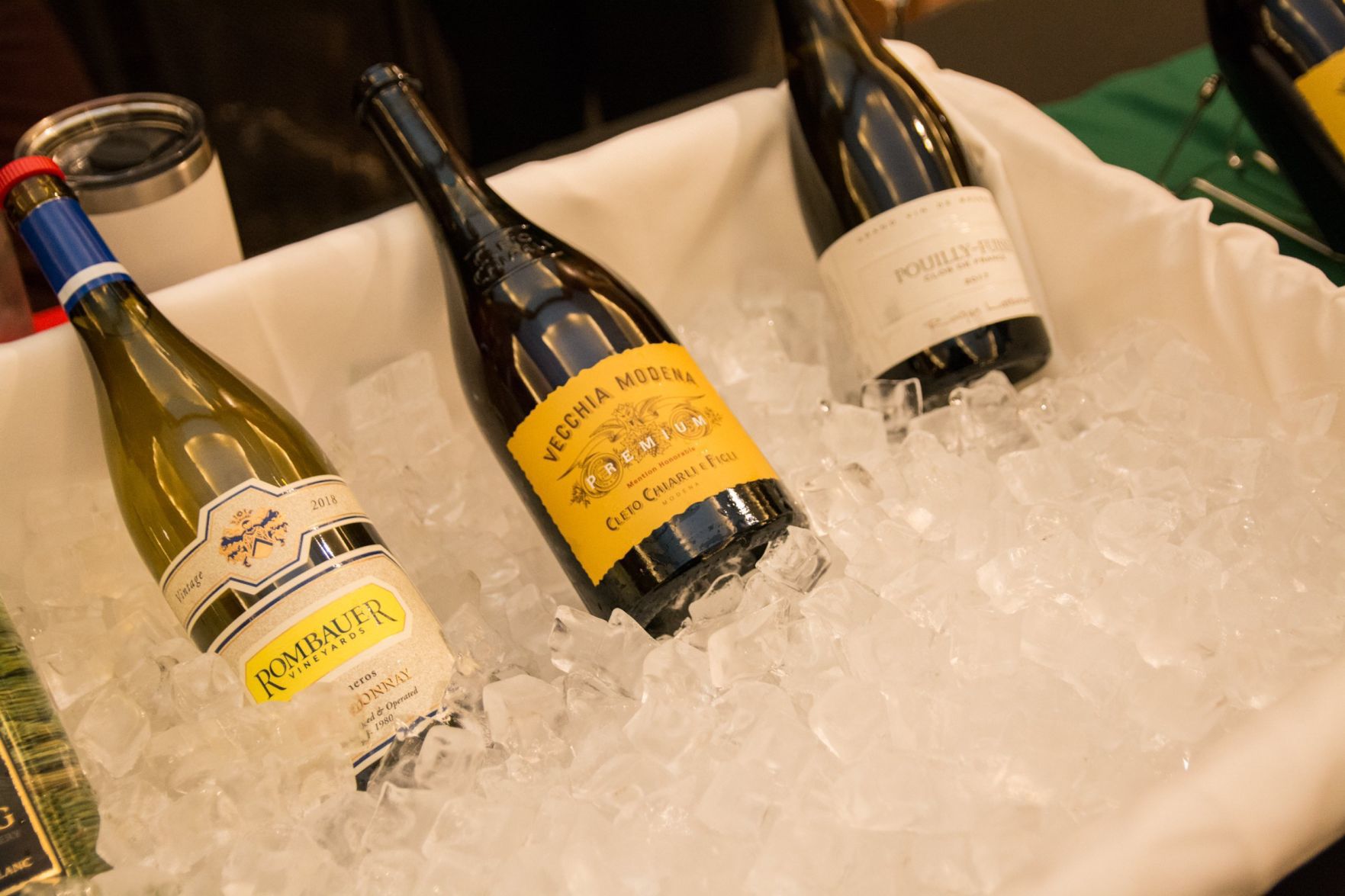 A sample of wine selections at the Wine Tasting and Sale